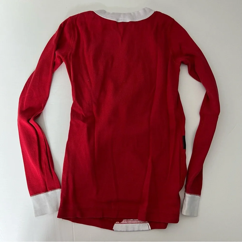Hanna Andersson Christmas Santa PJ Pajama Shirt Long Sleeve Organic Cotton 473